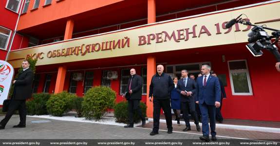 Лукашенко во время